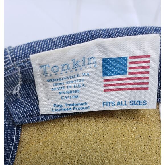 Vintage Tonkin Denim Snapback CAT Hat RN=68465 CA=1198 - Picture 8 of 8